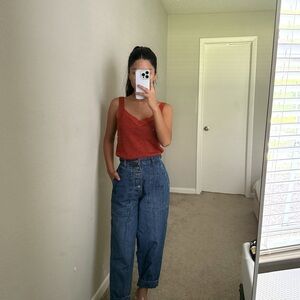 Banana Republic sweater tank – Rust Red